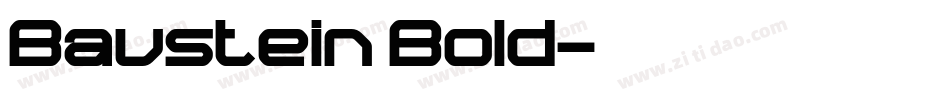Baustein Bold字体转换